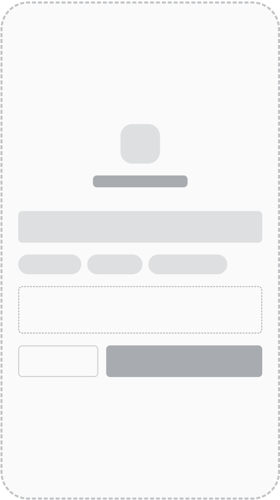 Low-fidelity wireframe: Invite friends
